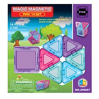 Магнитный конструктор Magic Magnetic Цветные магниты 14 деталей JH6867