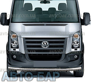 Кенгурник одинарний вус на Volkswagen Crafter (c 2006-) Фольксваген Крафтер