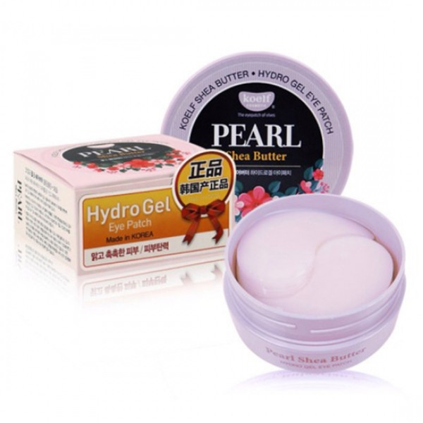 KOELF Pearl & Shea Butter Eye Patch Гідрогелеві патчі для очей із перлами 60 шт.