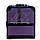 Професійний алюмінієвий кейс для косметики "Exclusive Series", фіолетовий із чорним, фото 3