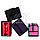 Професійний алюмінієвий кейс для косметики "Exclusive Series", рожевий із чорним, фото 8