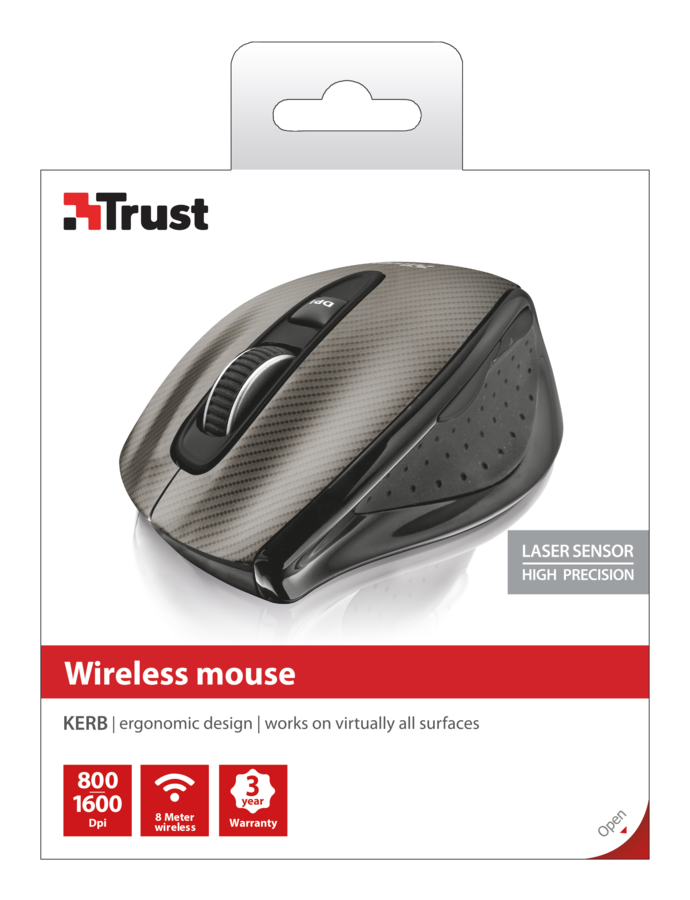 Мышь Trust Kerb Laser Wireless - фото 4 - id-p611529161