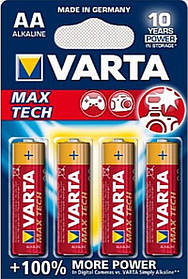 Батарейка Varta Max Tech AA Alkaline (лужна)