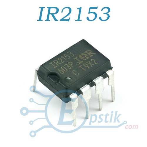 IR2153, ШІМ самотактований напівмостовий драйвер, DIP8