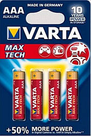 Батарейка Varta Max Tech AAA Alkaline (лужна)