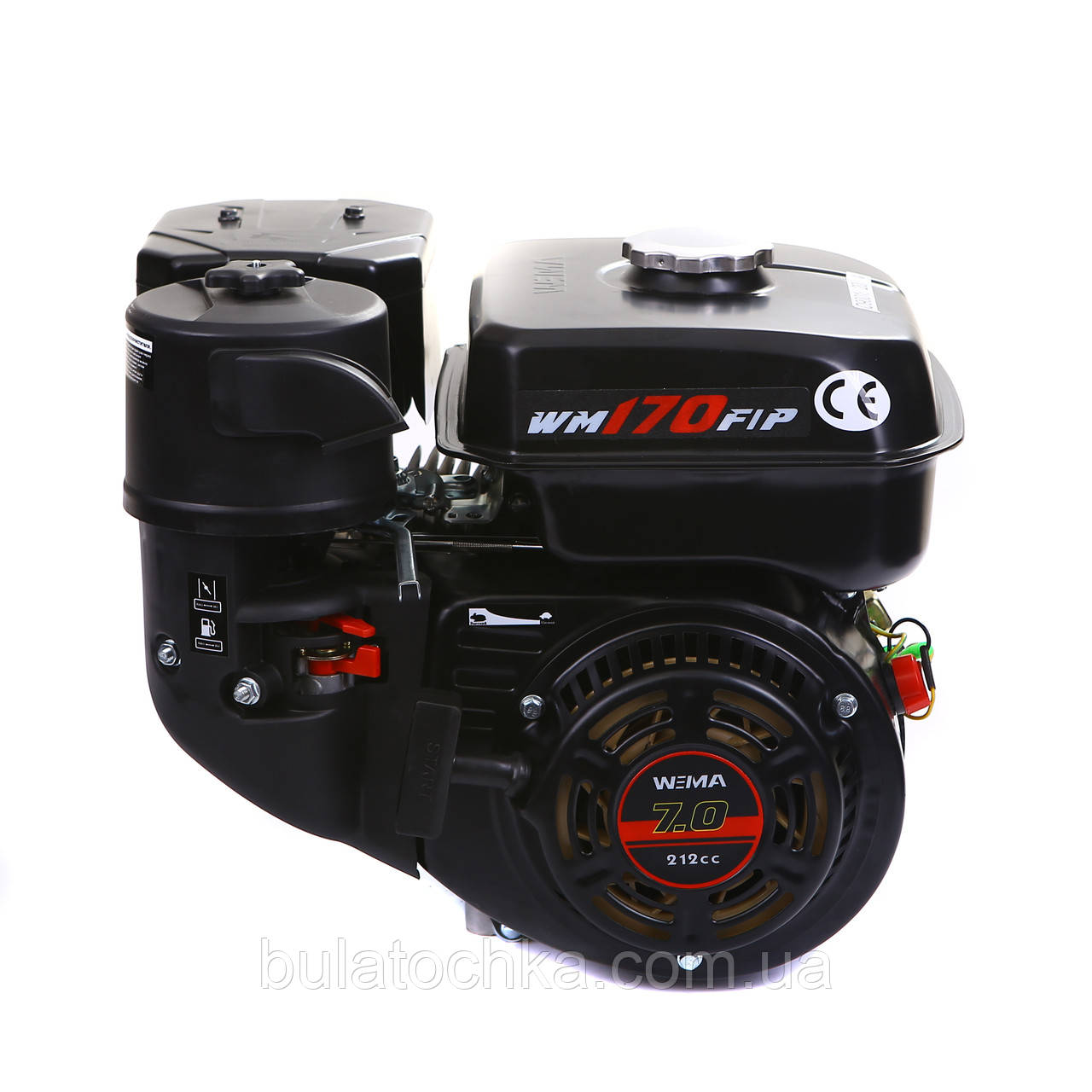 Двигун WEIMA(Вейма) WM170F-L (R, редукт ланцюг 1/2, 1800об/м, шпонка)