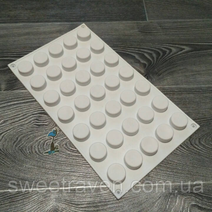 Форма силіконова для євро-десертів Micro Round, фото 1