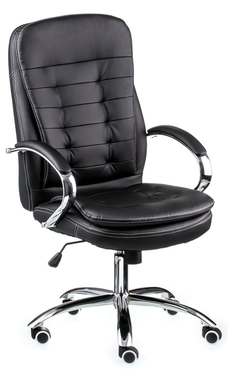 Крісло керівника Murano хром tilt єкошкіра чорна (Special4You-ТМ)
