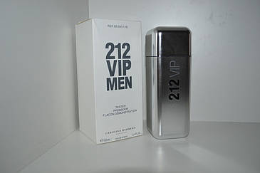 Тестер. Чоловіча туалетна вода Carolina Herrera 212 VIP Men (Кароліна Эерерра 212 Віп Мен) 100 мл, фото 3