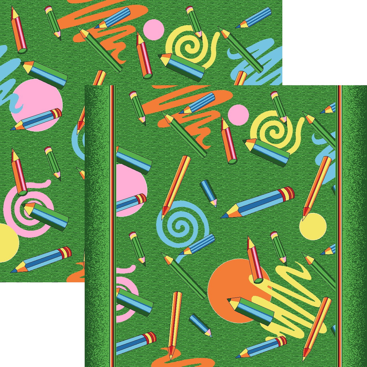 Дитячі килимки з ворсом Олівці