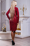 Класичне плаття з костюмної тканини, прямого крою з імітацією болеро 44-50 розміру, фото 3