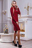 Класичне плаття з костюмної тканини, прямого крою з імітацією болеро 44-50 розміру, фото 4