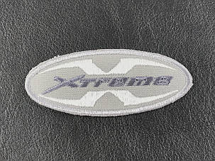 Нашивка Xtreme колір світло-сірий 70x30 мм, фото 1