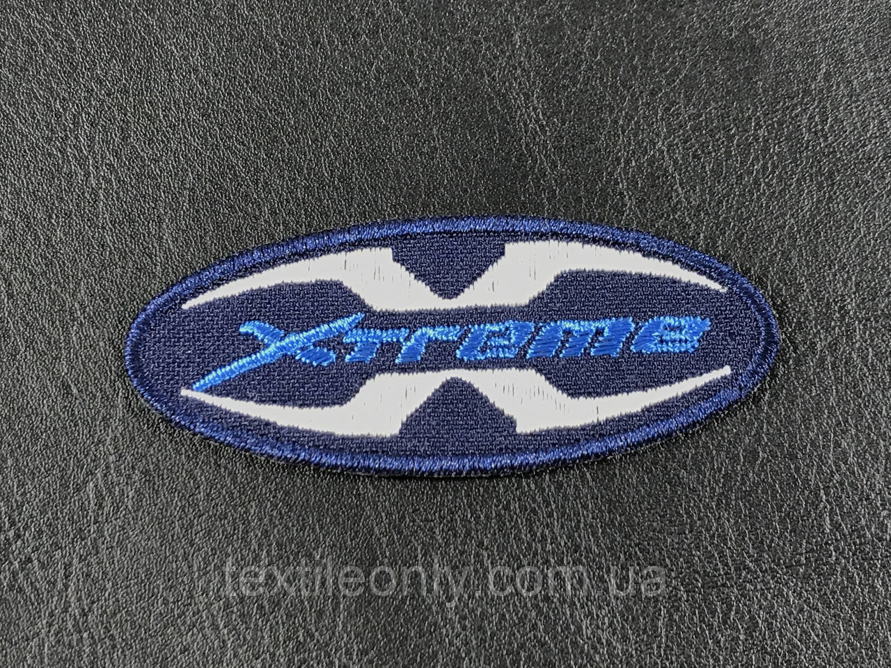 Нашивка Xtreme колір синій 70x30 мм