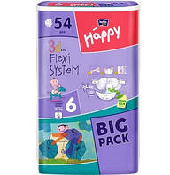  Дитячі підгузки Bella Happy BIG PACK 6 (16+) 54 шт.