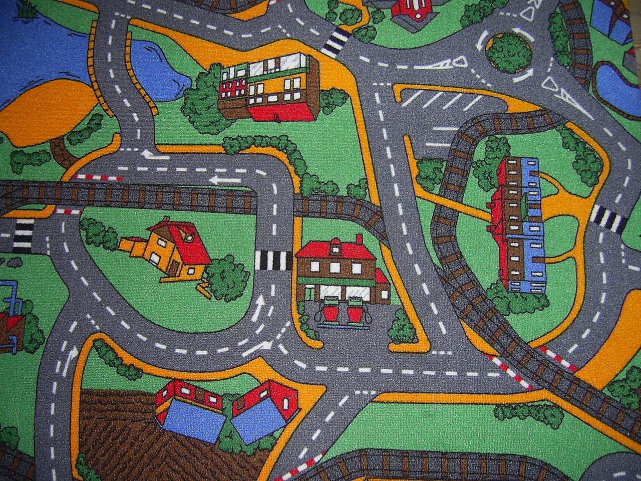 Дитячий килимок з дорогою Плейтайм