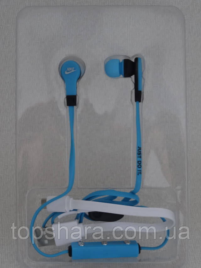 Наушники гарнитура Bluetooth sport headset Nike серии:BT MS-B4 синие