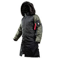 Зимова чоловіча куртка N-7B Shuttle Challenger Black/Beluga Parka (Thinsulate) AIRBOSS