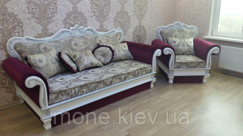 Комплект диван ліжко тримісний "Річард люкс" і крісло, фото 2