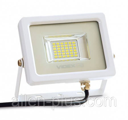 LED прожектор VIDEX 20W 5000K 220V White