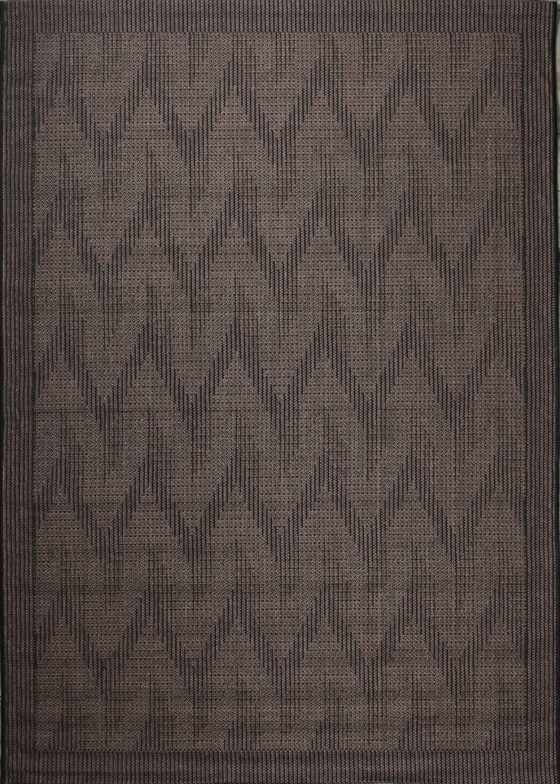 БЕЗВОРСОВИЙ КИЛИМ SISAL 44530 СІРИЙ З ЧОРНИМ, фото 1