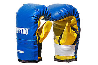 Дитячі боксерські рукавички тренувальні шкірвініл 4 унції.