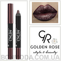 Помада-карандаш Металл Golden Rose Metals matte metallic lip Crayon № 06