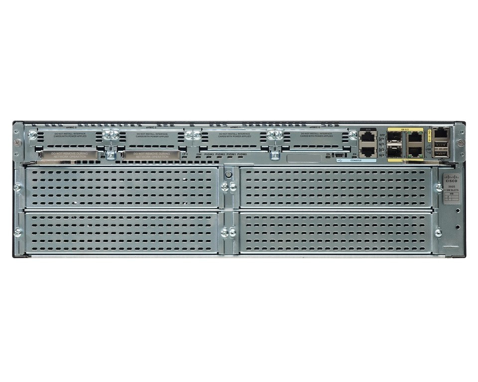 Маршрутизатор Cisco 3925 Sec Bundle w/SEC lic PAK (CISCO3925-SEC/K9)