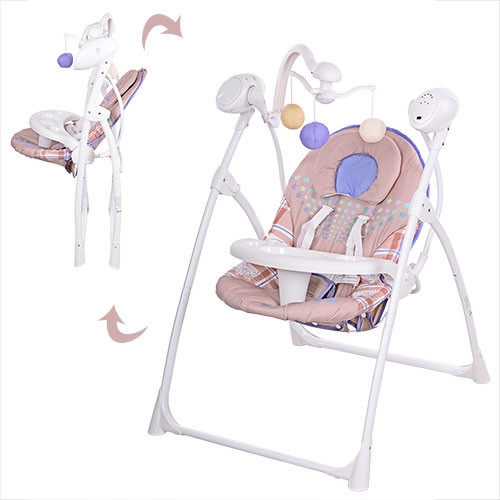 Дитячі гойдалки Bambi Коричневий (M 1540-03) з підвісками