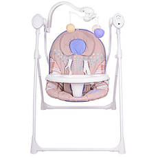 Дитячі гойдалки Bambi Коричневий (M 1540-03) з підвісками, фото 4
