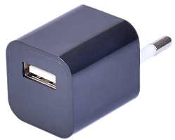USB-адаптер живлення заряджання 5 V 1 A чорний