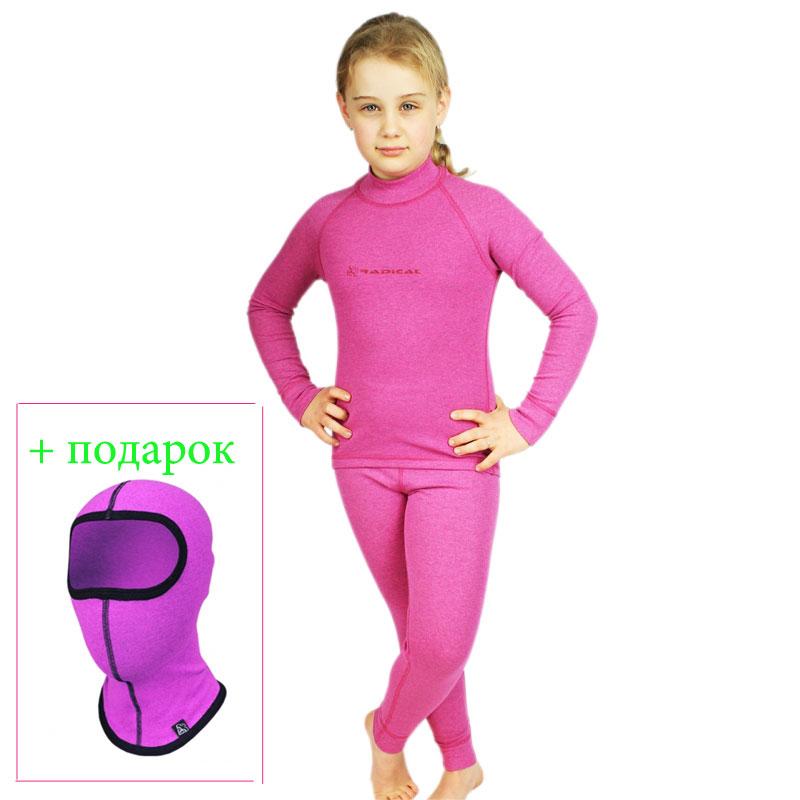 Термобілизна підліткова Radical Snowman Рожева + балаклава (Snowman-P) — 128/134, фото 1