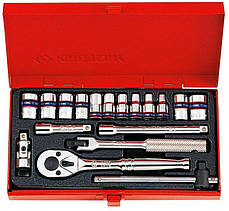 Набір головок KING TONY 2519SR 1/4" дюймові (18 предметів)