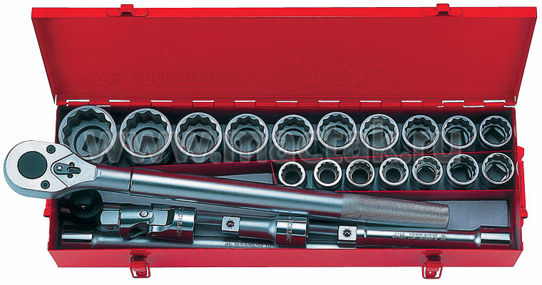 Набір головок KING TONY 6023SR 3/4" дюймові, 12-гр. (23 предмета)