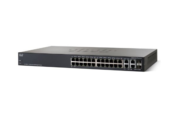 Коммутатор Cisco SB SF 300-24P 24-port 10/100 PoE Managed Switch w/Gig Uplinks (SRW224G4P-K9-EU) - фото 1 - id-p32694169