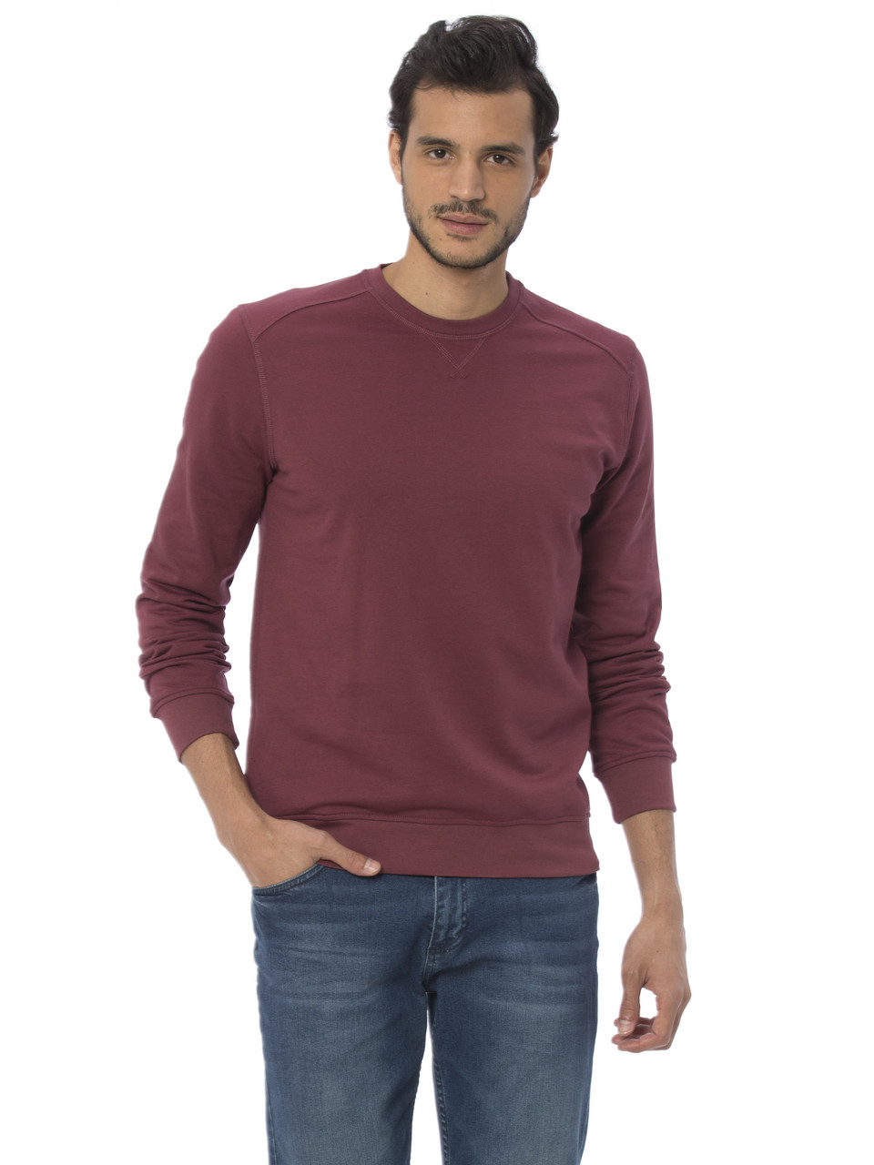 Гранатовий чоловічий светр LC Waikiki/ЛС Вайки