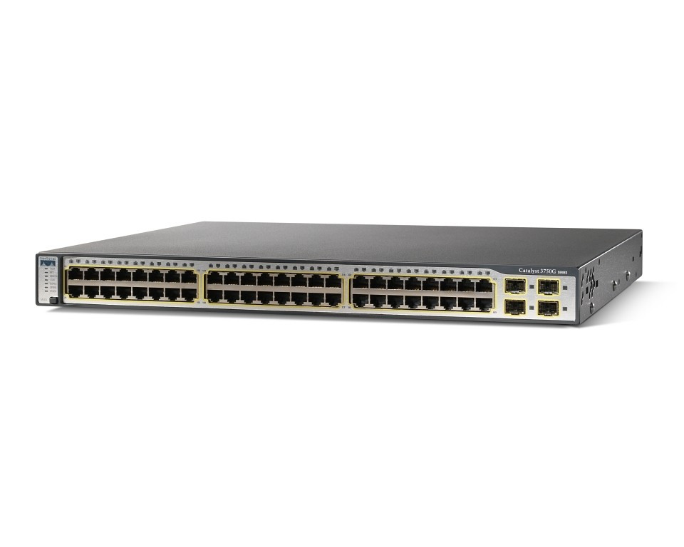 Коммутатор Catalyst 3750 48 10/100/1000T + 4 SFP + IPB Image (WS-C3750G-48TS-S) - фото 1 - id-p15794207