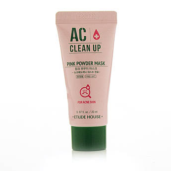 Маска з каламіном для лікування акне AC Clean Up Pink Powder Mask Sample 20 ml