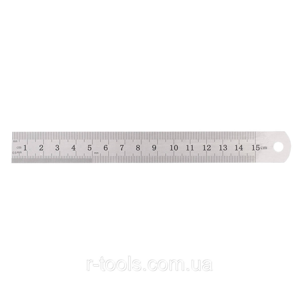 Лінійка вимірювальна 150 мм металева SPARTA 305045