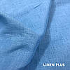 Блакитна 100% лляна тканина, колір 757, фото 2