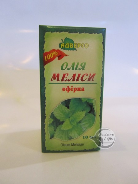 Ефірна олія Меліси 10 мл — усуває безсоння, депресію, свербіж після укусів комах