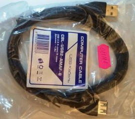 Подовжувач-подовжувач USB довжина 1.8 м, Gembird CBL-USB2-AMAF-6