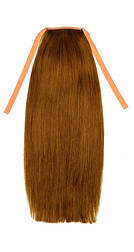 Накладний хвіст із слов'янського волосся 50 см. Колір #10 Русявий