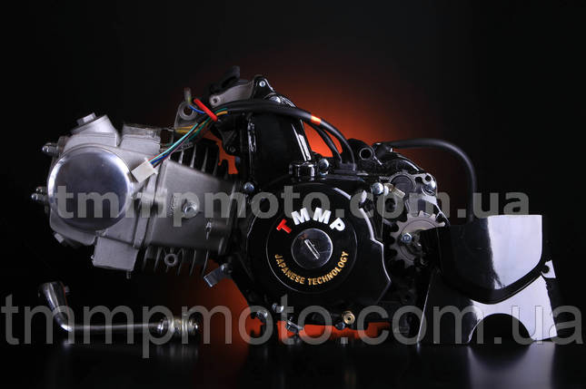 Двигун ТММР Racing АЛЬФА Дельта-125см3 54мм алюмінієвий циліндр механіка чорний NEW, фото 1