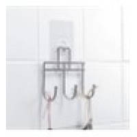 Потрійний гачок хромований 13.5*4.5*12.5 см з кріпленням "SMART STICKER" 