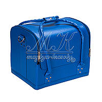 Б'юті Кейс для косметики, синій матовий