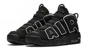Чоловічі кросівки Nike Air More Uptempo Black/hite