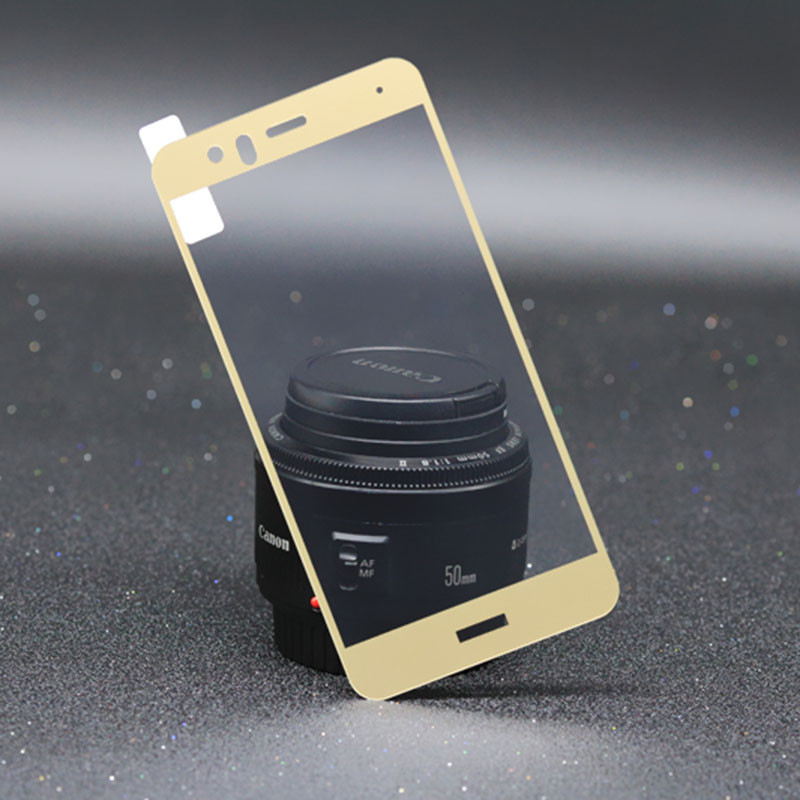 Скло на huawei p10 lite золоте повне покриття