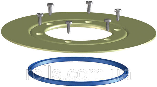HL83.PP Фланець із ПП з ущільнювальним кільцем для ТПА мембрани, фото 1