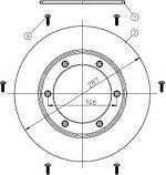 HL83.PP Фланець із ПП з ущільнювальним кільцем для ТПА мембрани, фото 3